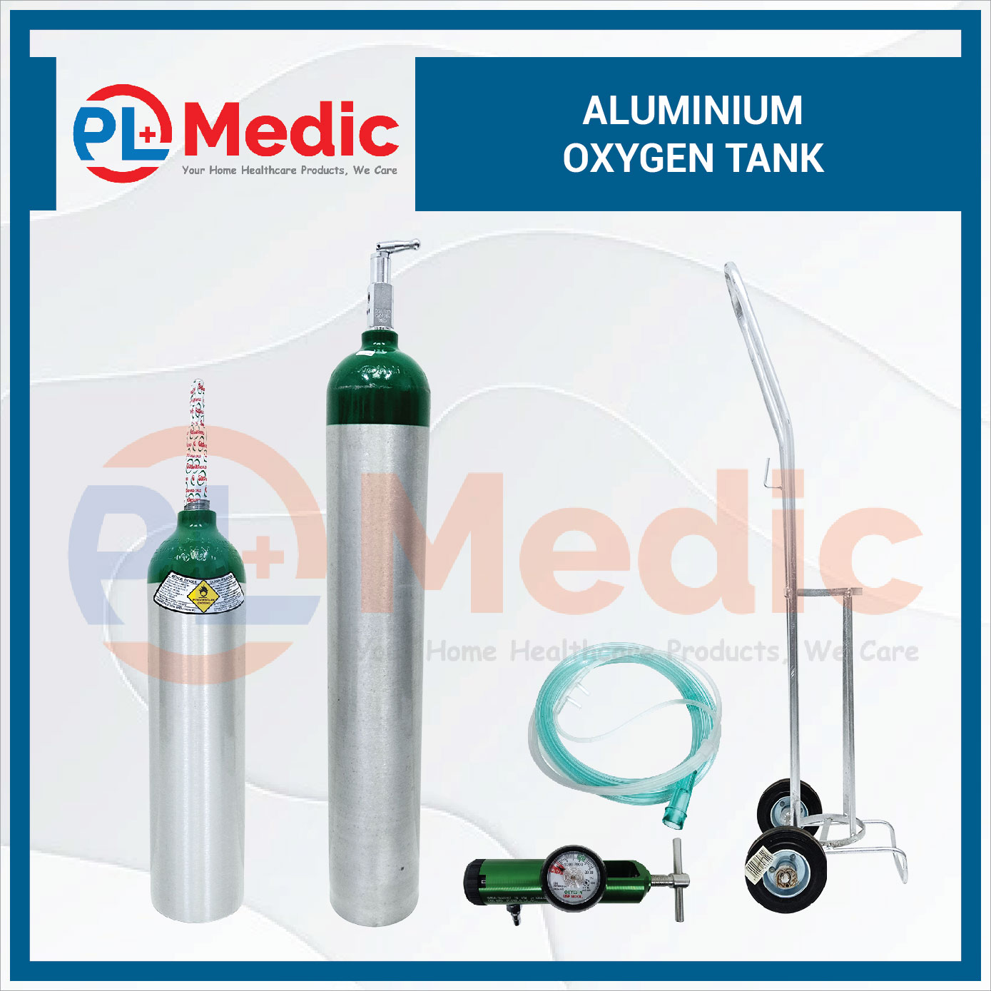 Aluminium Oxygen Cylinder PL Science Medic