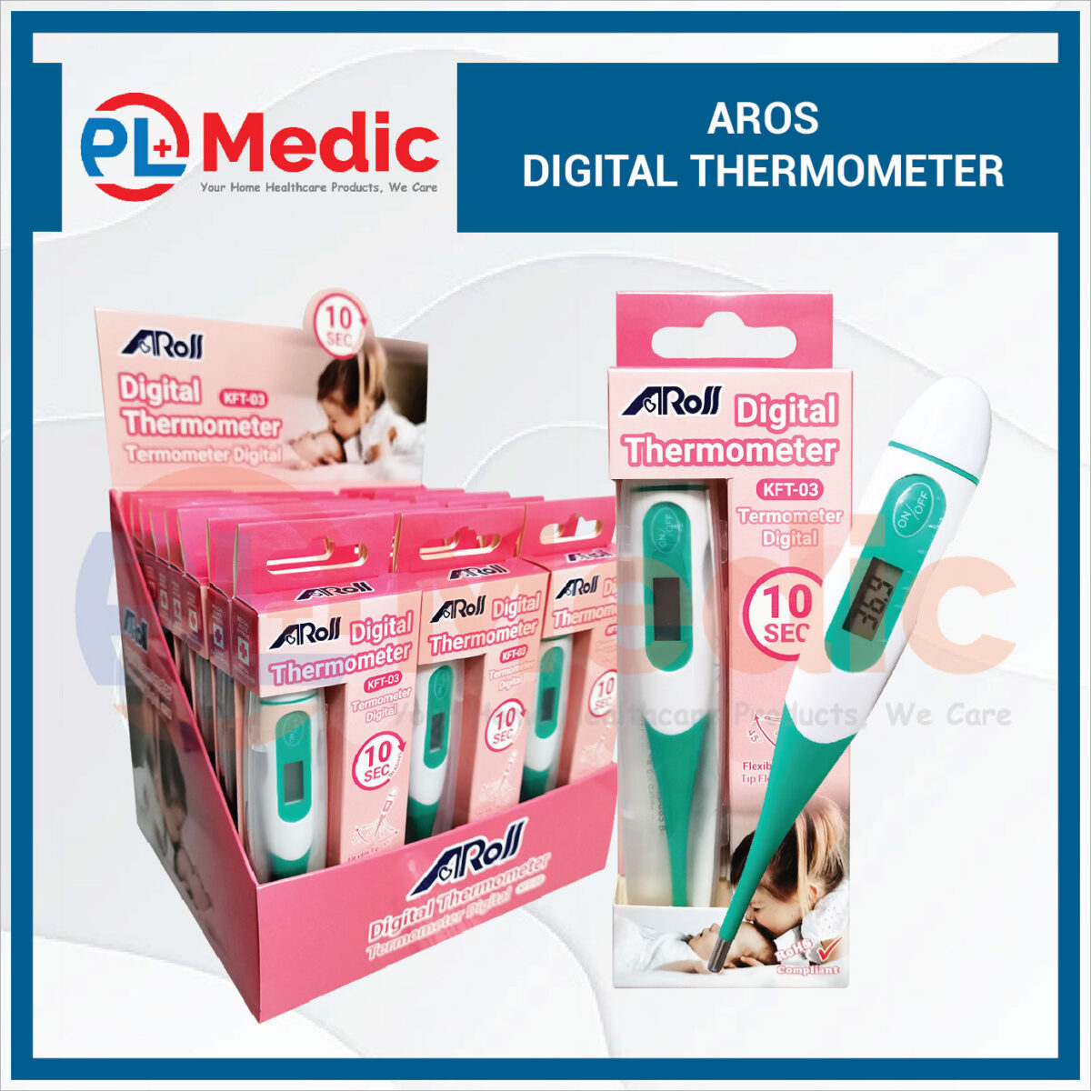 Aros Digital Thermometer PL Science Medic