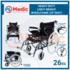 Heavy Duty Light Weight Wheelchair PL Science Medic