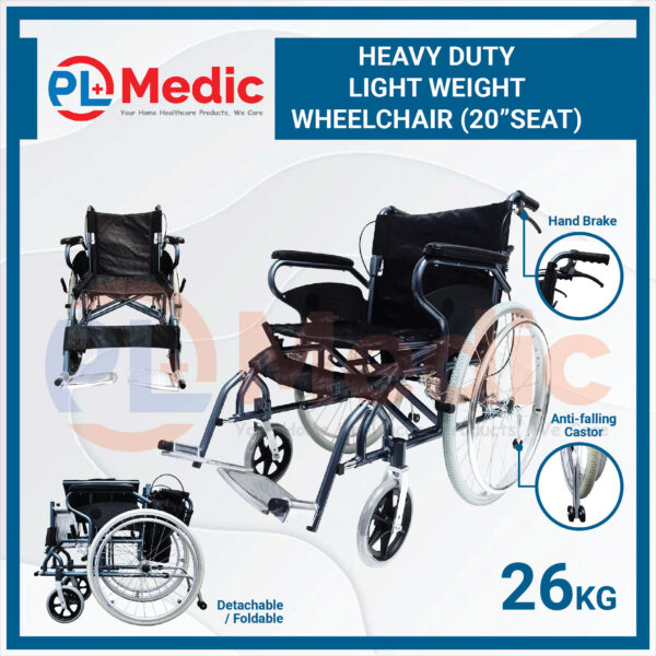 Heavy Duty Light Weight Wheelchair PL Science Medic