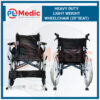 Heavy Duty Light Weight Wheelchair PL Science Medic