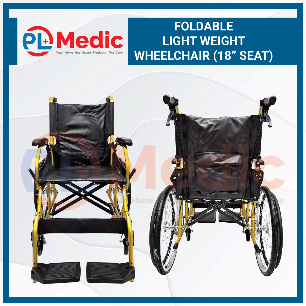 Foldable Light Weight Wheelchair PL Science Medic