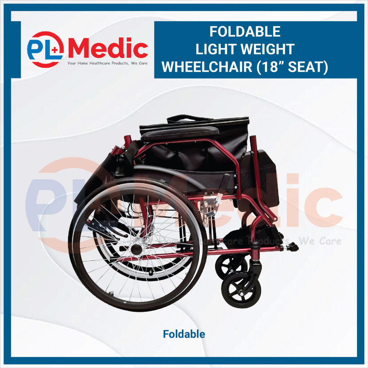 Foldable Light Weight Wheelchair PL Science Medic