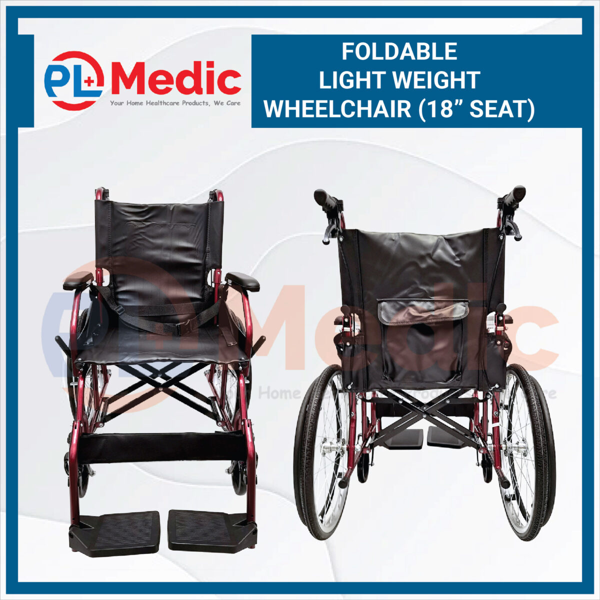 Foldable Light Weight Wheelchair PL Science Medic