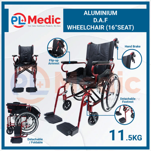 Aluminium D.A.F Wheelchair PL Science Medic