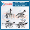 Steel Standard Reclining Wheelchair PL Science Medic