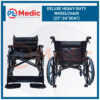 Deluxe Heavy Duty Wheelchair PL Science Medic