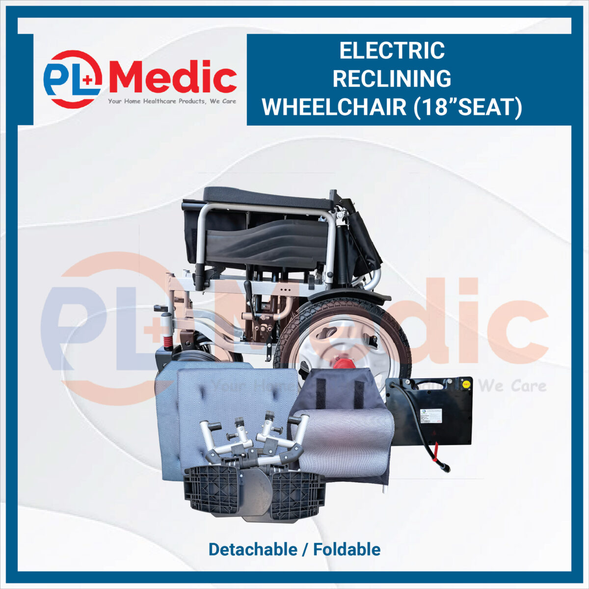 Electric Reclining Wheelchair PL Science Medic