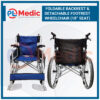 Foldable Backrest Detachable Footrest Wheelchair PL Science Medic