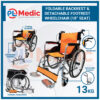 Foldable Backrest Detachable Footrest Wheelchair PL Science Medic