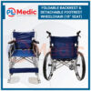 Foldable Backrest Detachable Footrest Wheelchair PL Science Medic