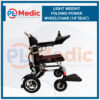 Light Weight Folding Power Wheelchair PL Science Medic