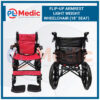 Flip-up Armrest Light Weight Wheelchair PL Science Medic