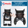 Flip-up Armrest Light Weight Wheelchair PL Science Medic