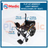 Flip-up Armrest Light Weight Wheelchair PL Science Medic