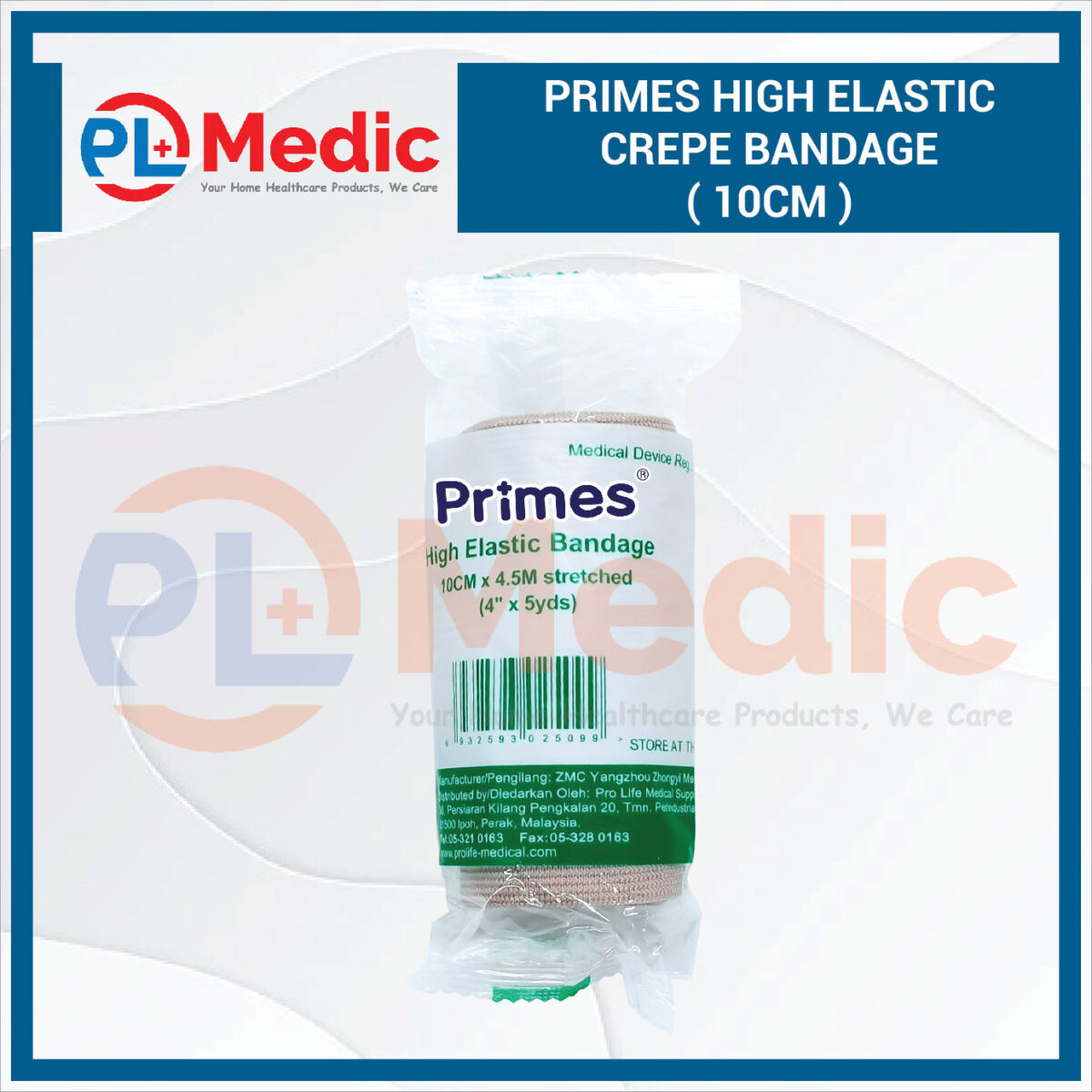 Primes High Elastic Crepe Bandage PL Science Medic