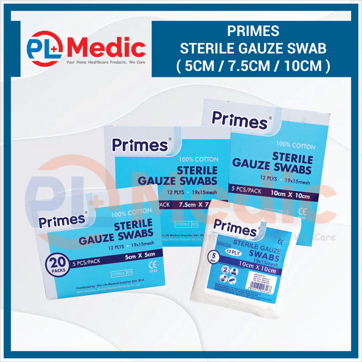 Primes Sterile Gauze Swab PL Science Medic