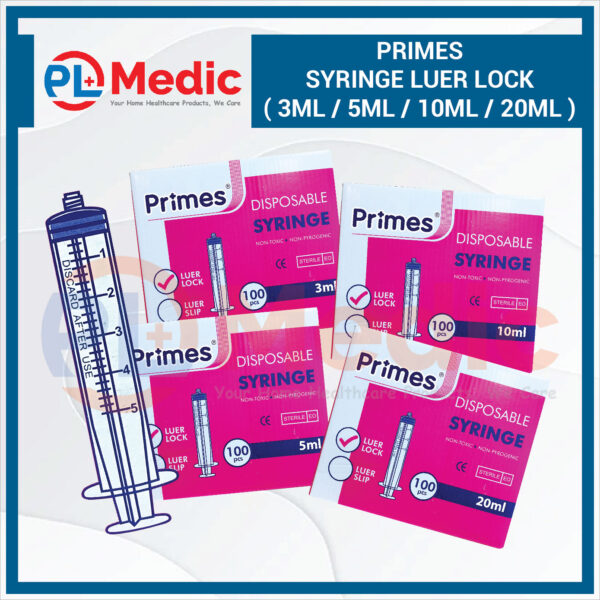 Primes Syringe Luer Lock PL Science Medic