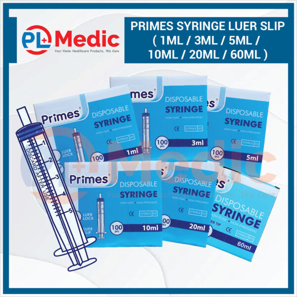 Primes Syringe Luer Slip PL Science Medic