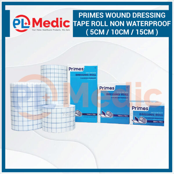 Primes Wound Dressing Tape Roll Non Waterproof PL Science Medic