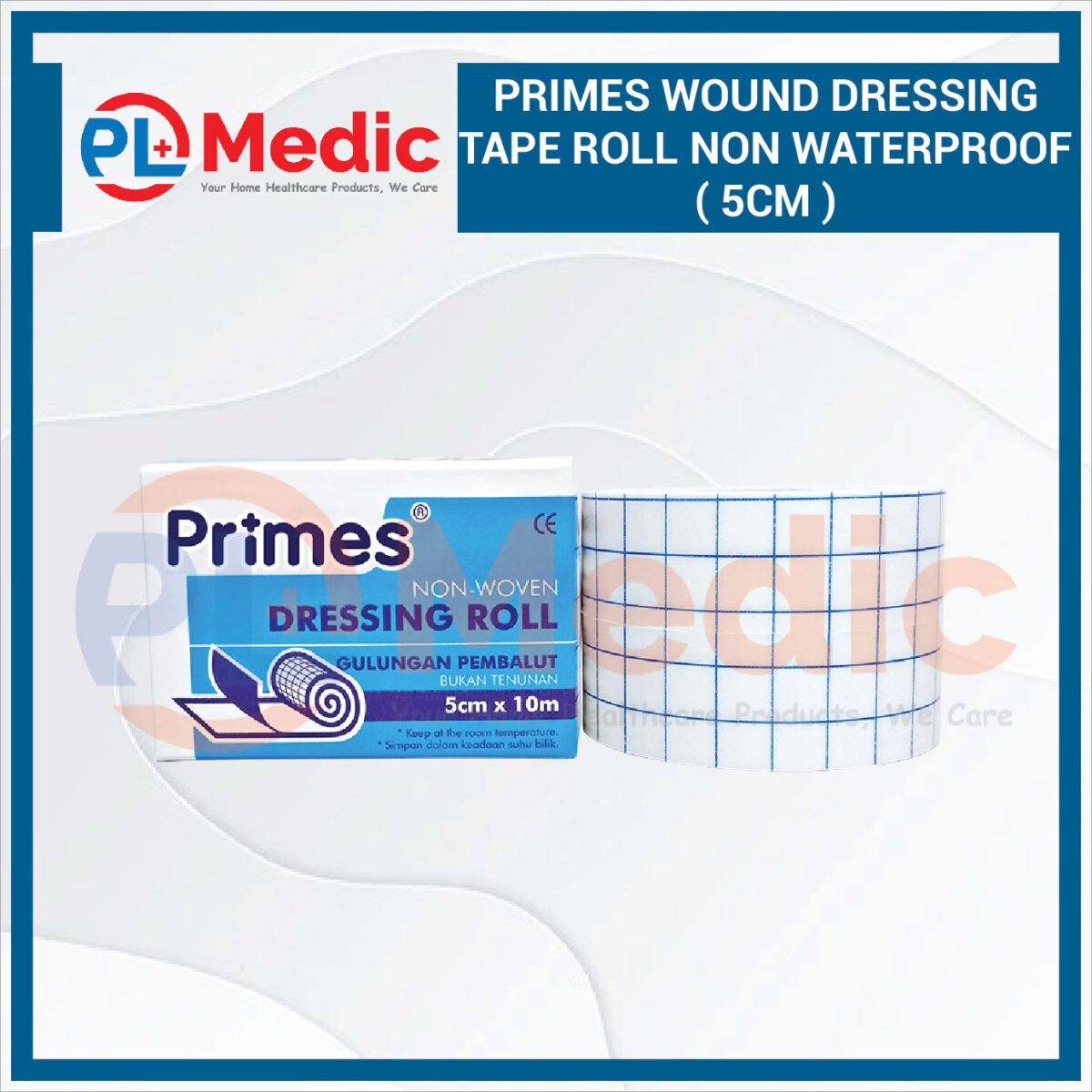 Primes Wound Dressing Tape Roll Non Waterproof PL Science Medic