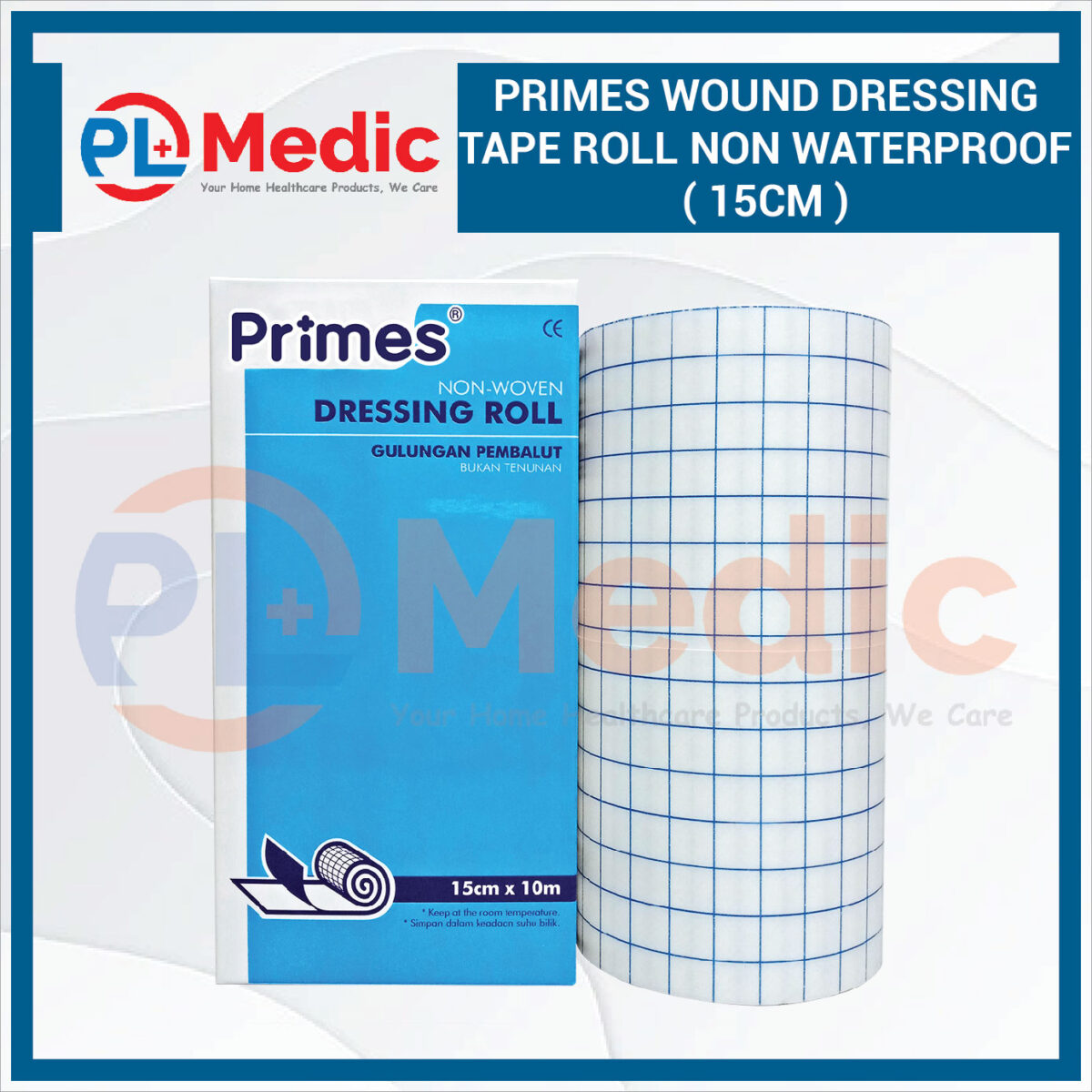 Primes Wound Dressing Tape Roll Non Waterproof PL Science Medic