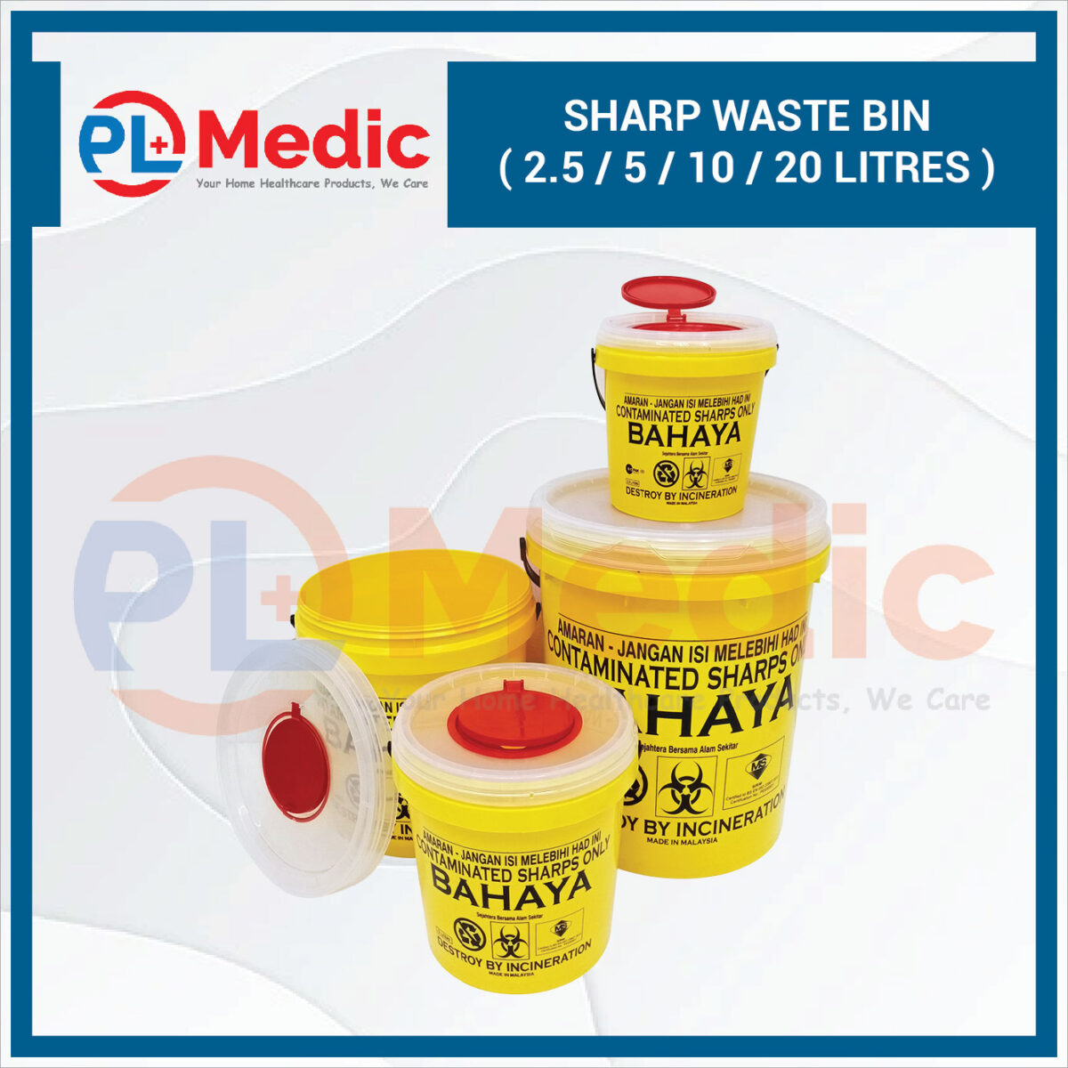 Sharp Waste Bin PL Science Medic