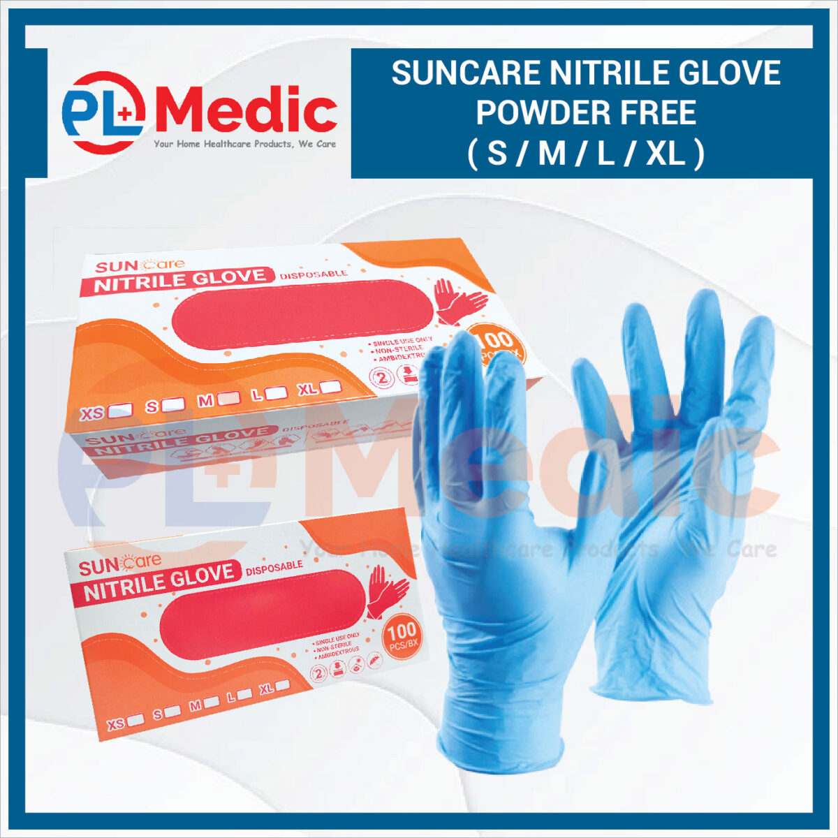 Suncare Ntrile Glove Powder Free PL Science Medic