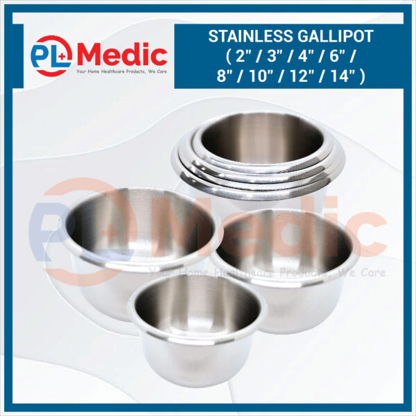 Stainless Gallipot PL Science Medic